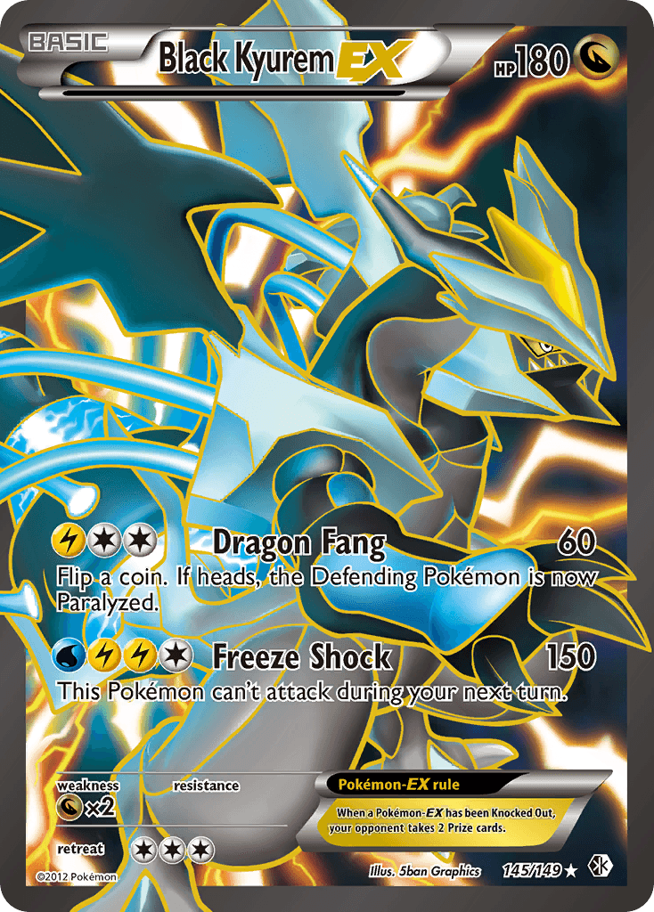 Black Kyurem-EX (Boundaries Crossed) #145
