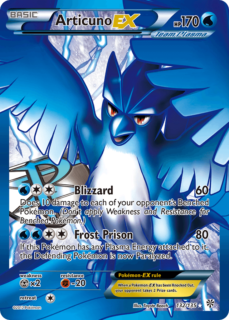 Articuno-EX (Plasma Storm) #132