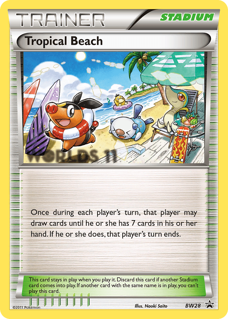 Tropical Beach (BW Black Star Promos) #BW28