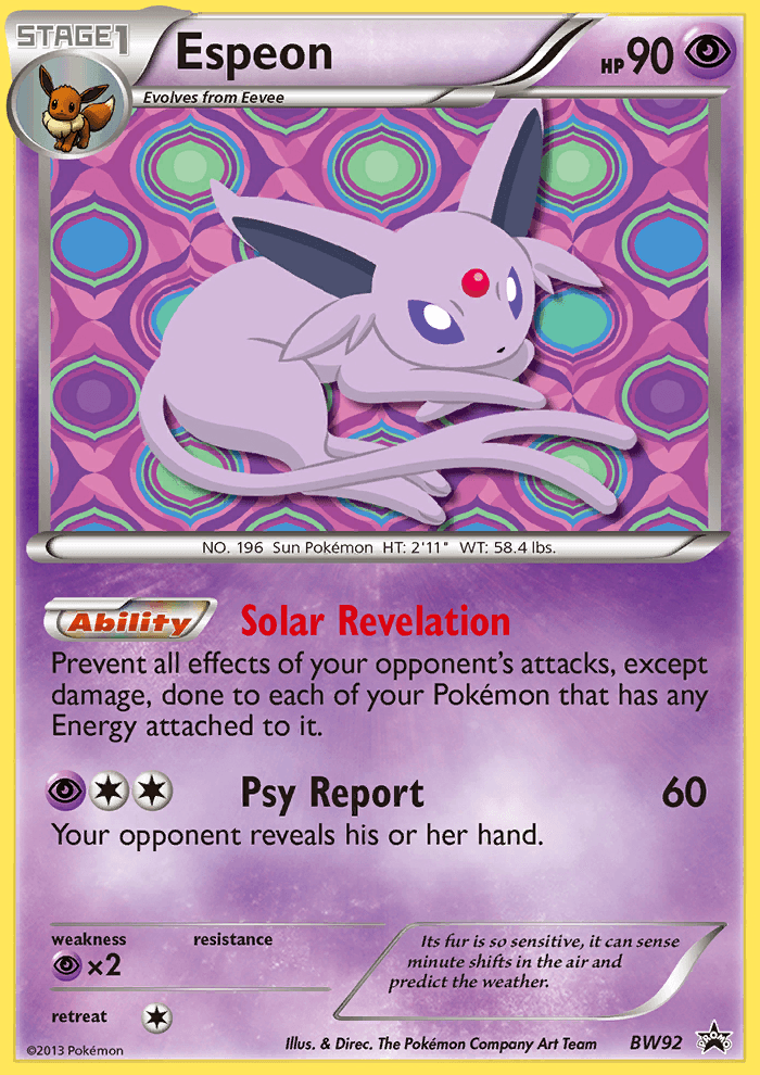Espeon (BW Black Star Promos) #BW92