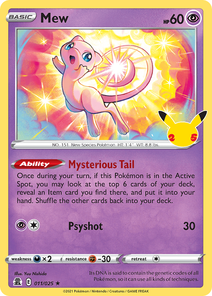 Mew (Celebrations) #11 card art