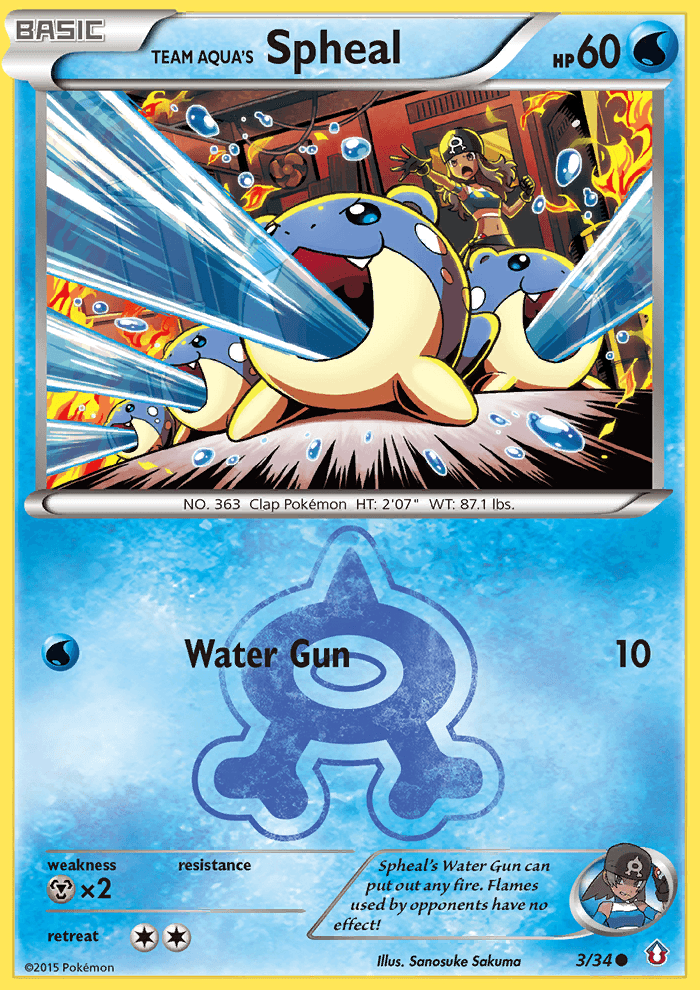 Team Aqua's Spheal (Double Crisis) #3
