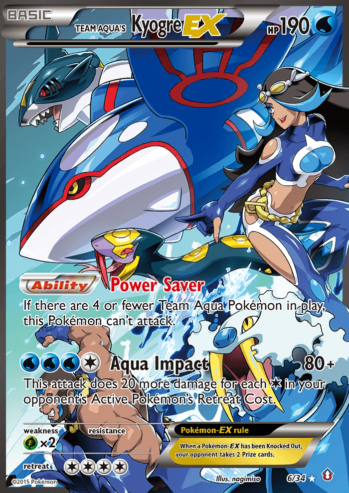 Team Aqua's Kyogre-EX (Double Crisis) #6
