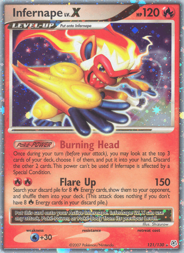 Infernape LV.X (Diamond & Pearl) #121