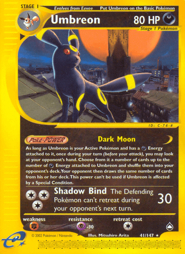 Umbreon (Aquapolis) #41 card art