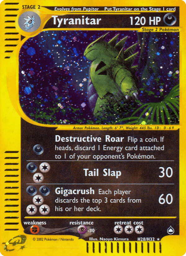 Tyranitar (Aquapolis) #H28