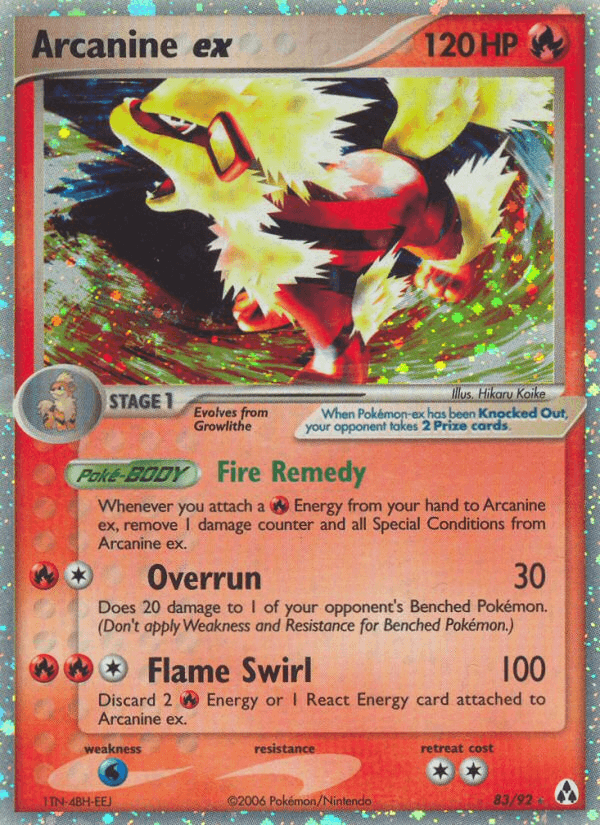 Arcanine ex (Legend Maker) #83