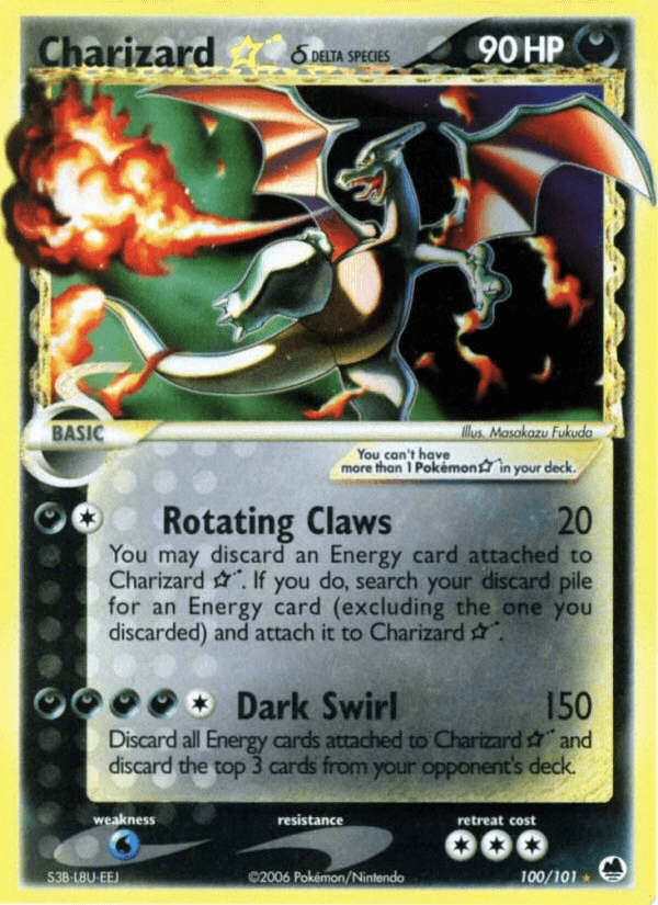 Charizard ★ δ (Dragon Frontiers) #100 card art