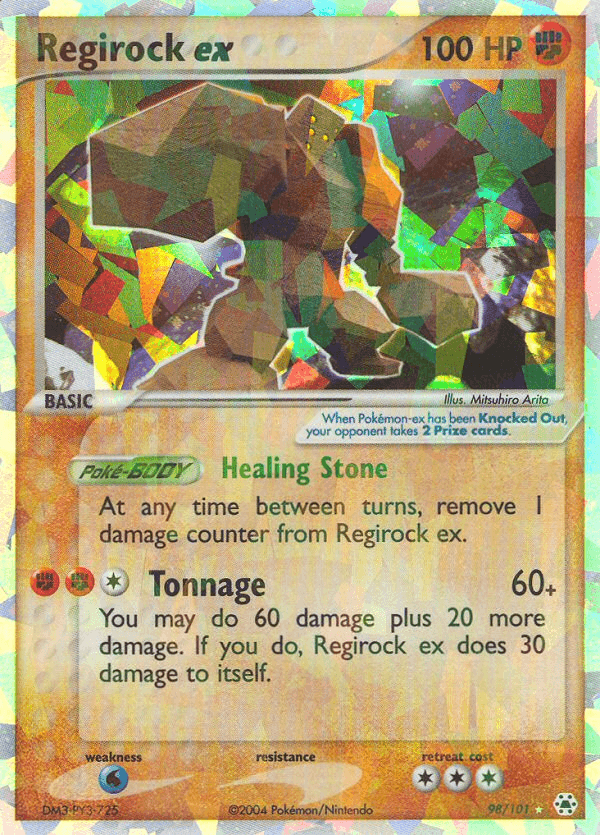 Regirock ex (Hidden Legends) #98