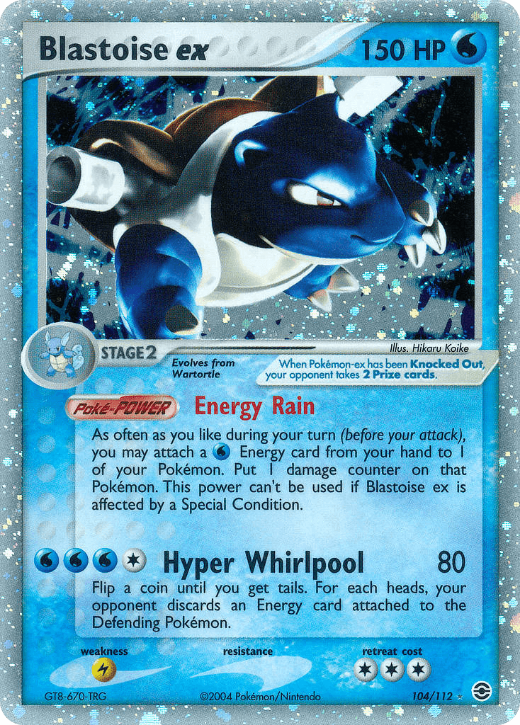 Blastoise ex (FireRed & LeafGreen) #104