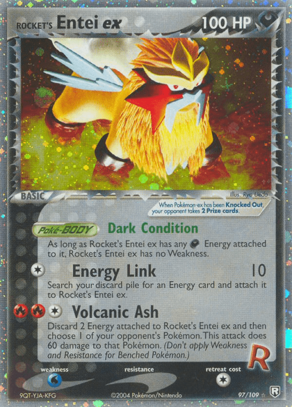 Rocket's Entei ex (Team Rocket Returns) #97 card art