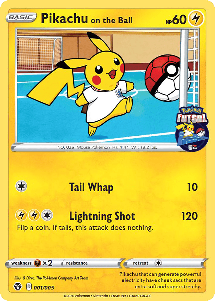 Pikachu on the Ball (Pokémon Futsal Collection) #1
