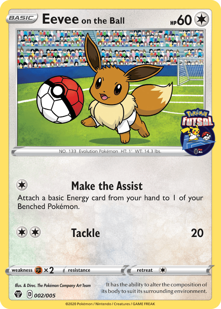 Eevee on the Ball (Pokémon Futsal Collection) #2