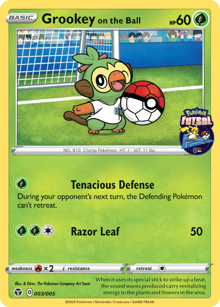 Grookey on the Ball (Pokémon Futsal Collection) #3