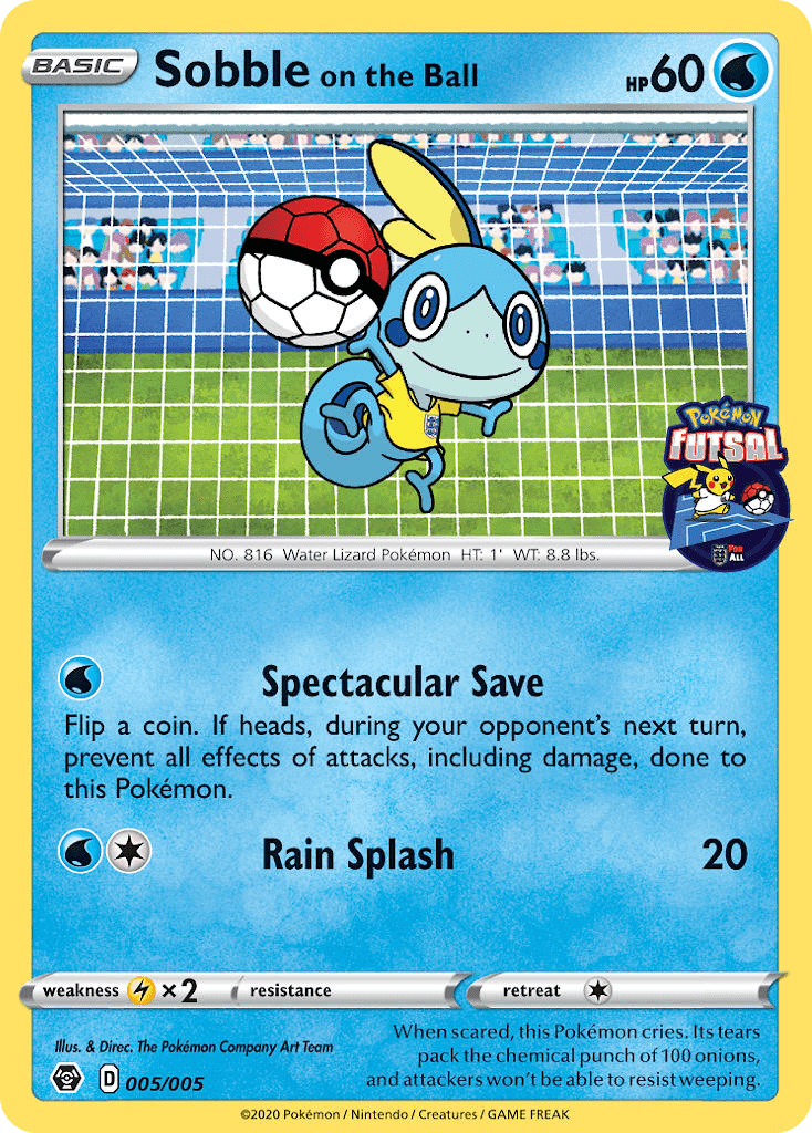 Sobble on the Ball (Pokémon Futsal Collection) #5