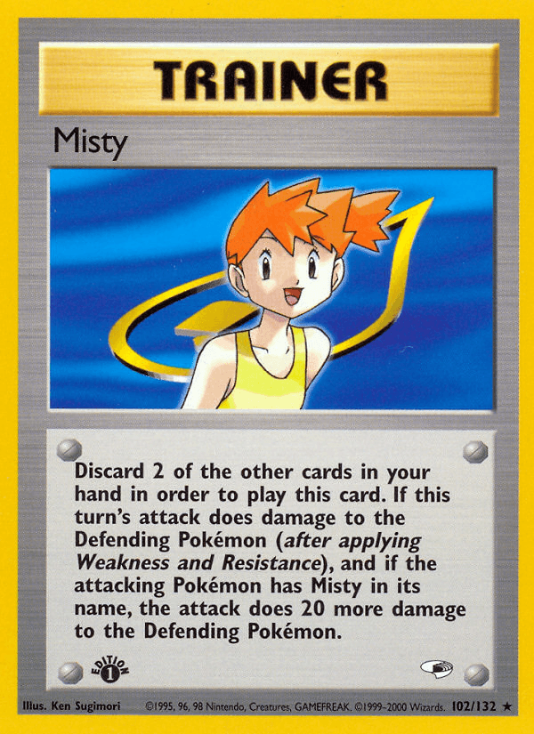 Misty (Gym Heroes) #102 card art