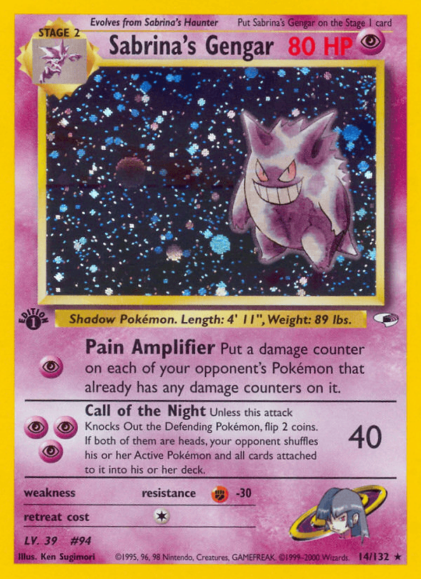Sabrina's Gengar (Gym Heroes) #14 card art