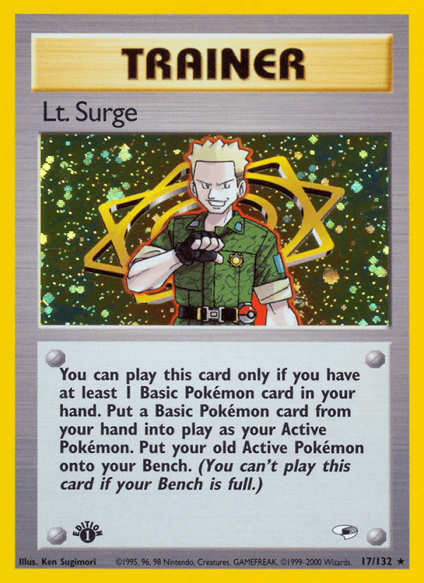 Lt. Surge (Gym Heroes) #17 card art