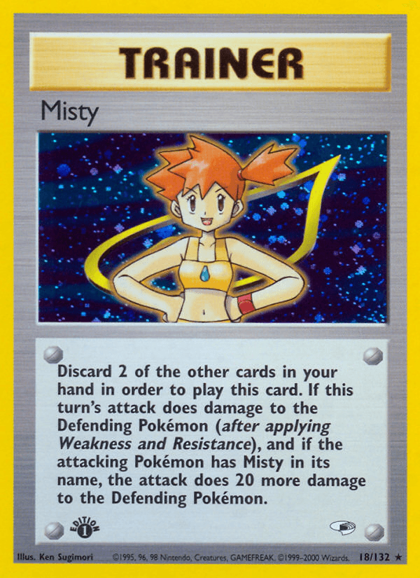 Misty (Gym Heroes) #18 card art