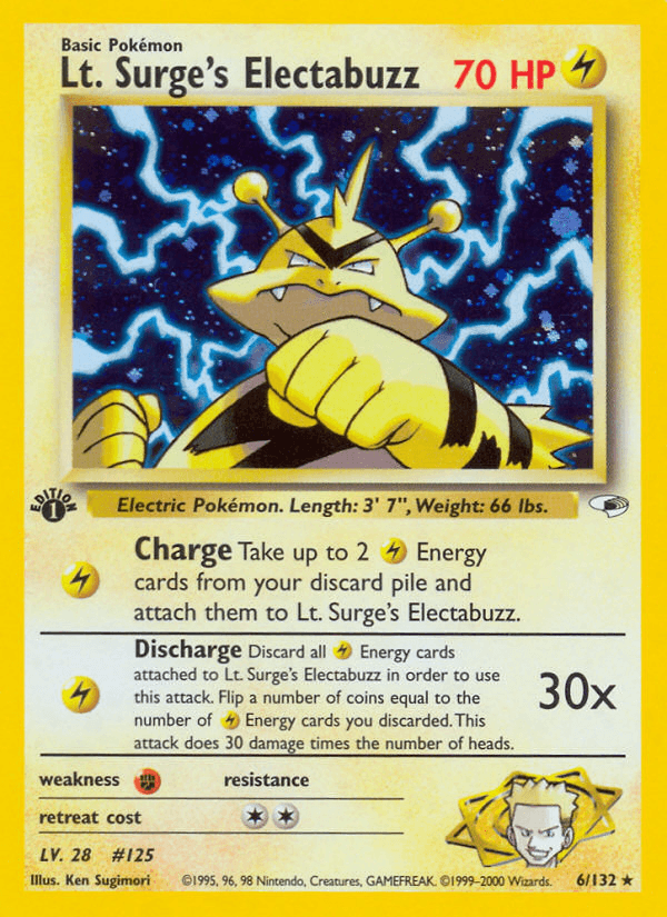 Lt. Surge's Electabuzz (Gym Heroes) #6
