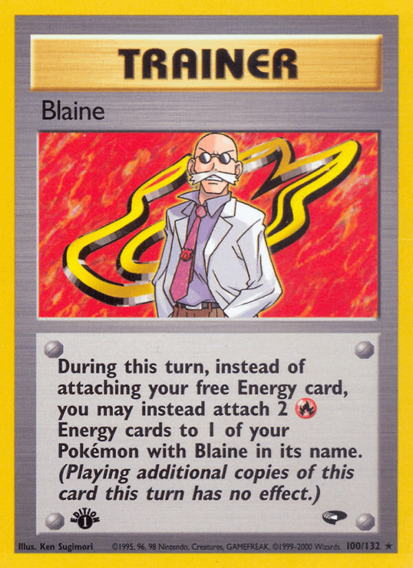 Blaine (Gym Challenge) #100 card art