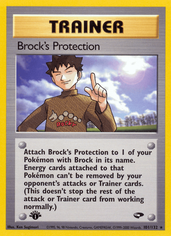 Brock's Protection (Gym Challenge) #101 card art