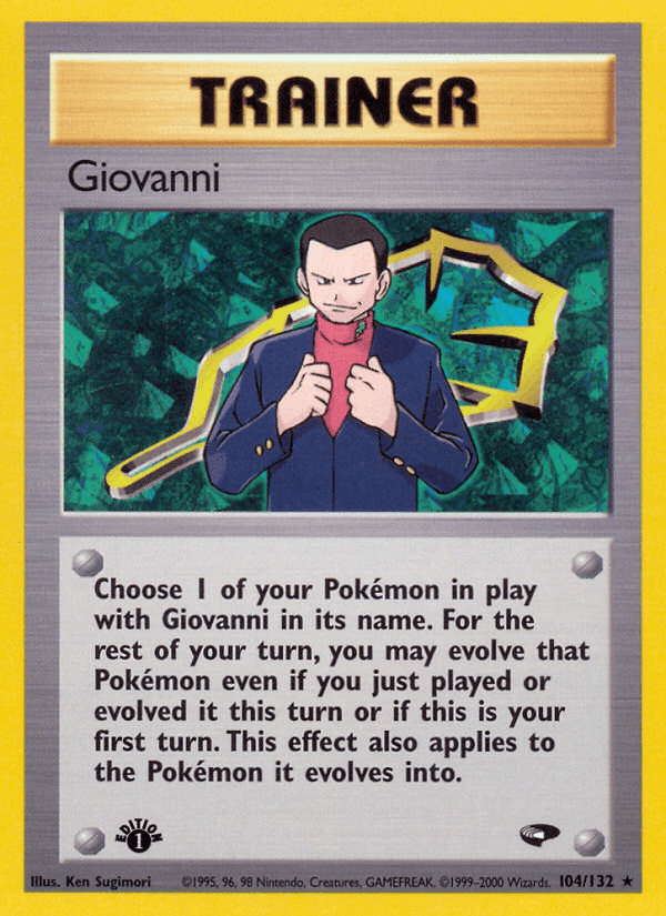 Giovanni (Gym Challenge) #104 card art