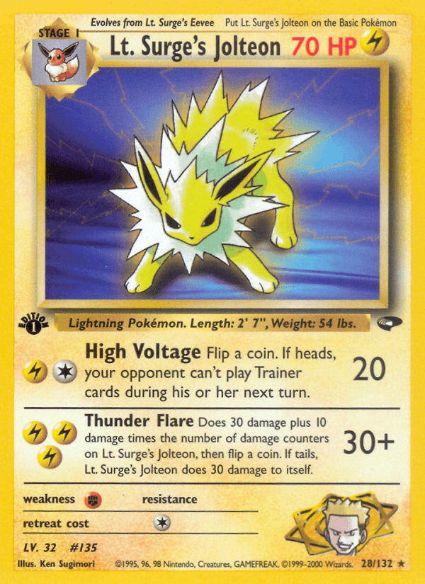 Lt. Surge's Jolteon (Gym Challenge) #28