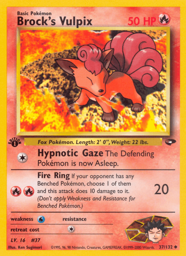 Brock's Vulpix (Gym Challenge) #37 card art