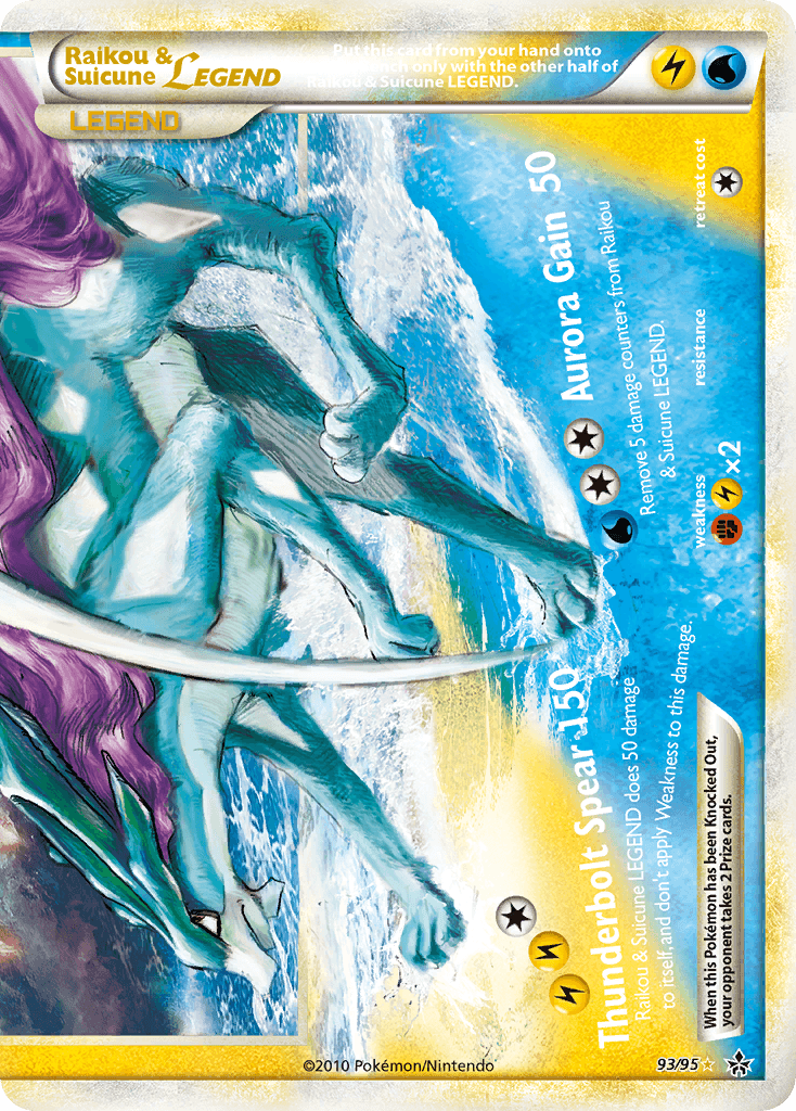 Raikou & Suicune LEGEND (HS—Unleashed) #93