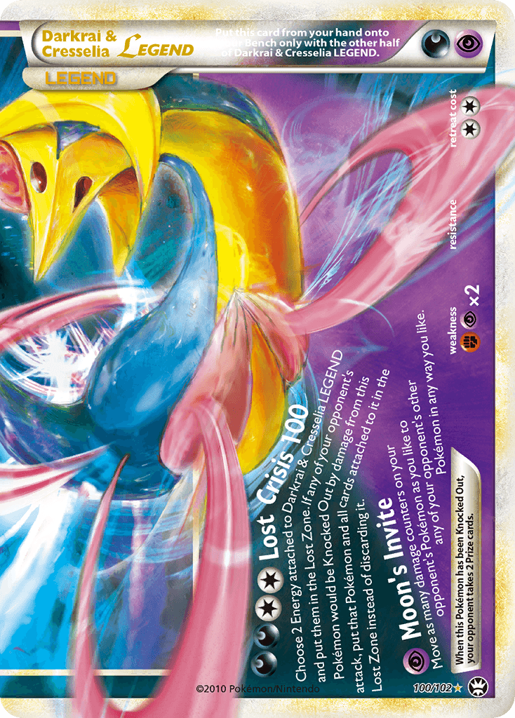 Darkrai & Cresselia LEGEND (HS—Triumphant) #100