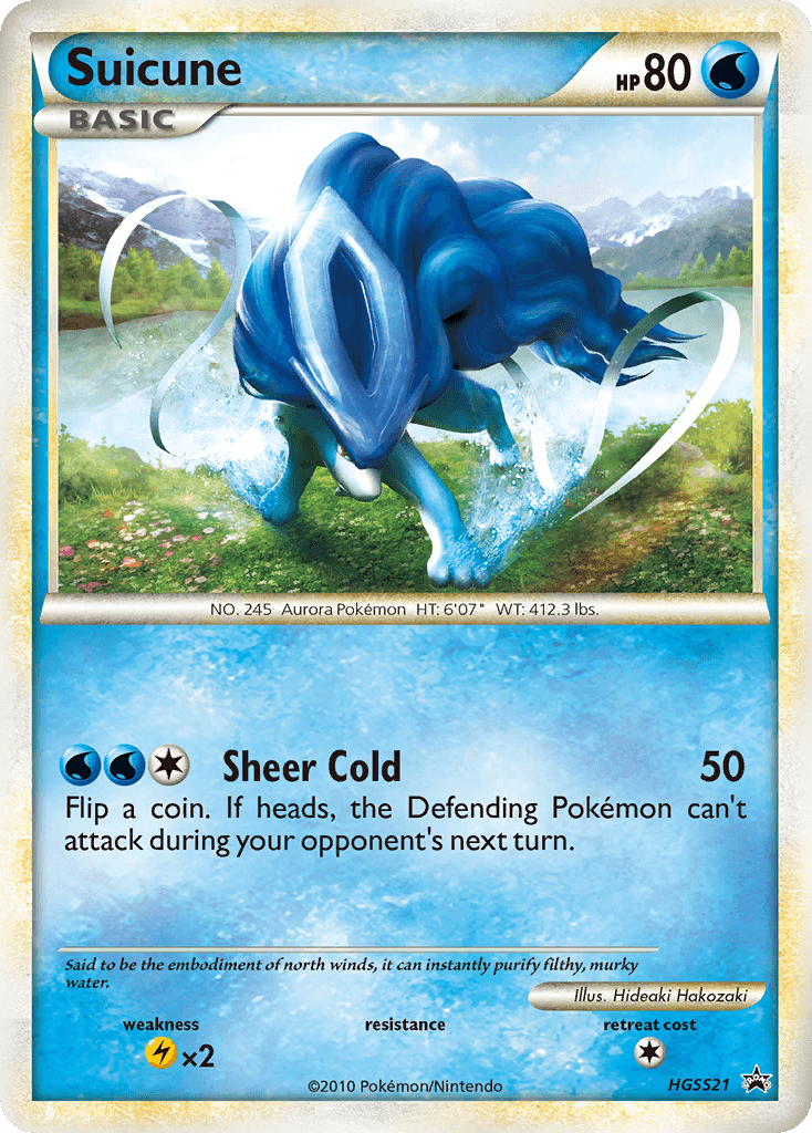 Suicune (HGSS Black Star Promos) #HGSS21