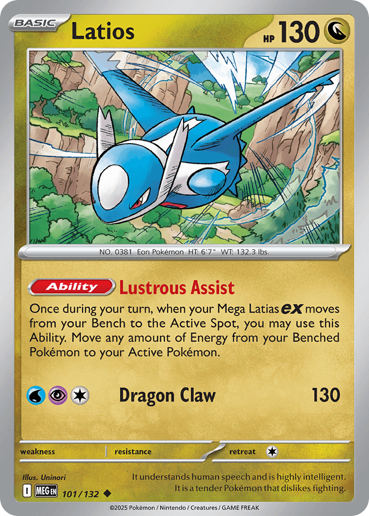 Latios (Mega Evolution) #101 card art