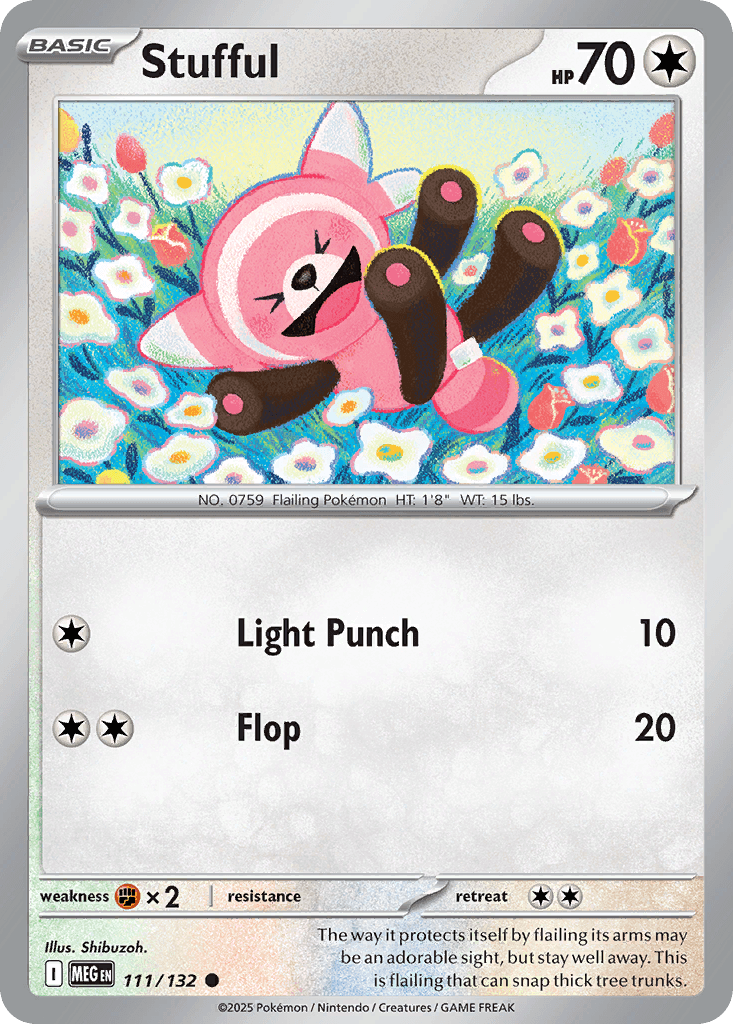 Stufful (Mega Evolution) #111 card art