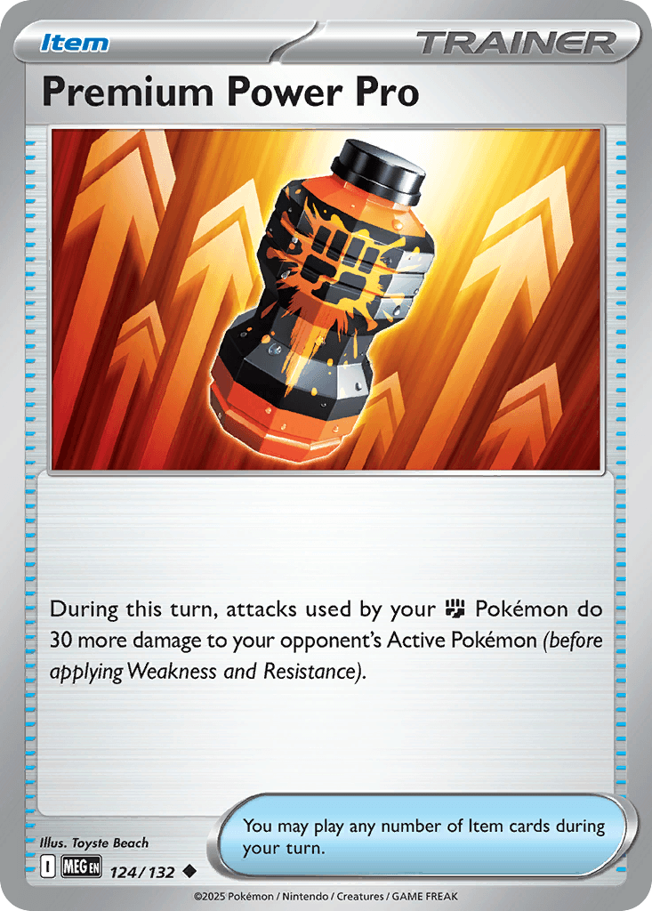 Premium Power Pro (Mega Evolution) #124 card art