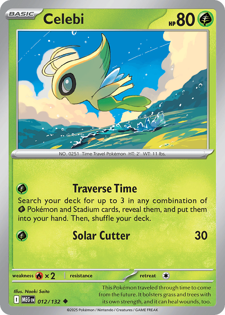 Celebi (Mega Evolution) #12 card art