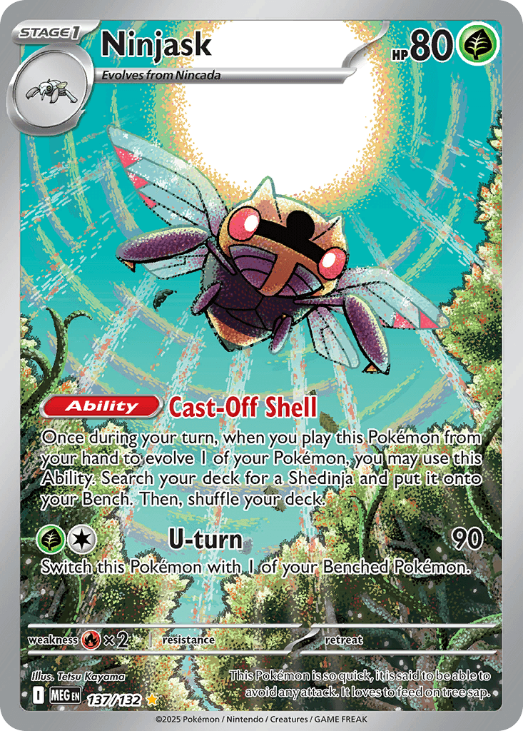 Ninjask (Mega Evolution) #137 card art