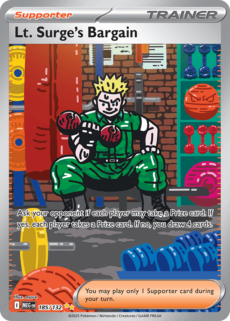 Lt. Surge's Bargain (Mega Evolution) #185