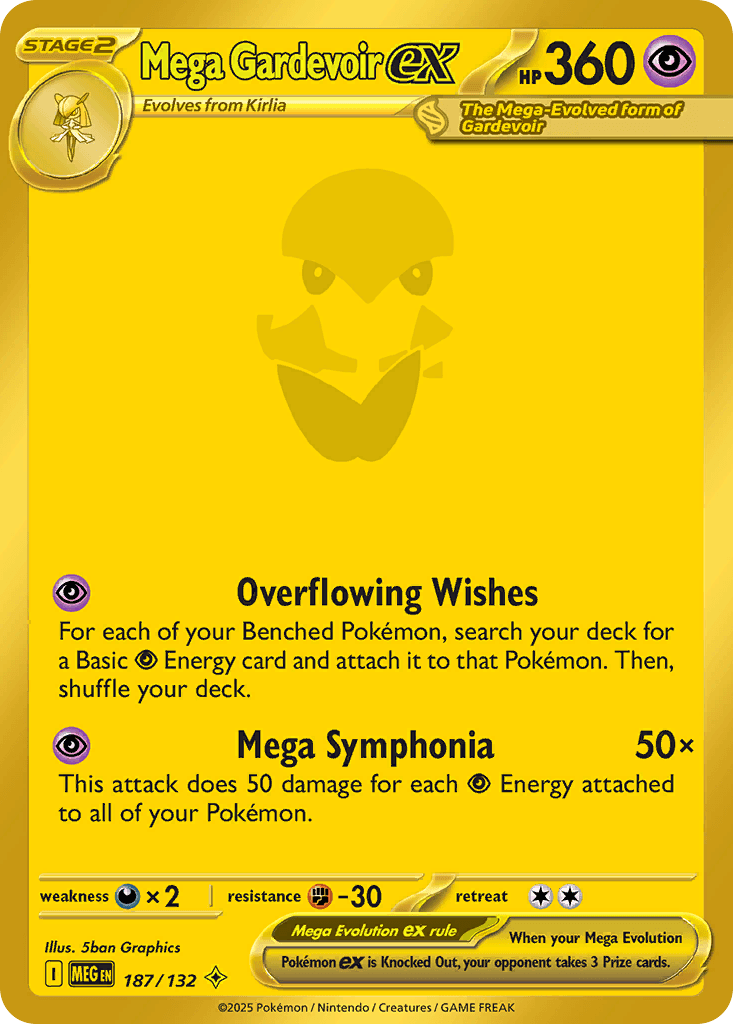 Mega Gardevoir ex (Mega Evolution) #187