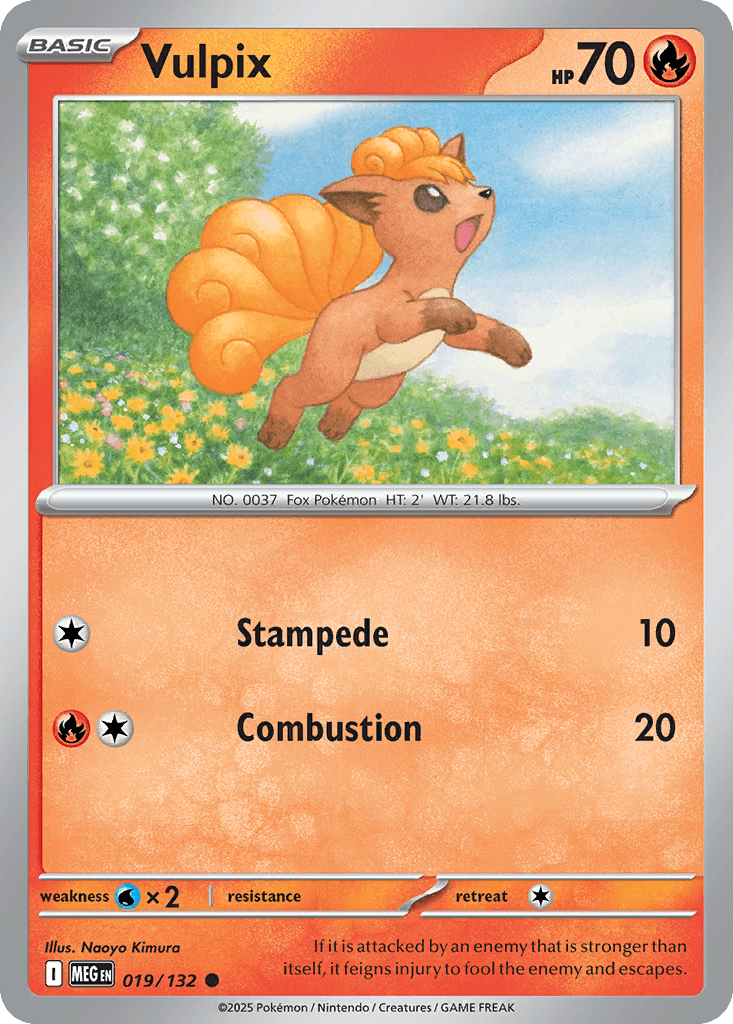Vulpix (Mega Evolution) #19 card art