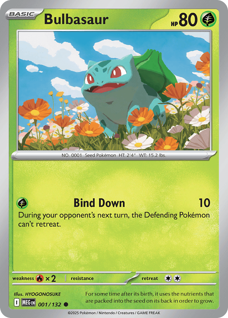 Bulbasaur (Mega Evolution) #1 card art
