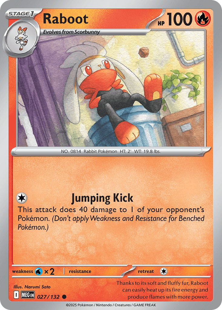 Raboot (Mega Evolution) #27 card art