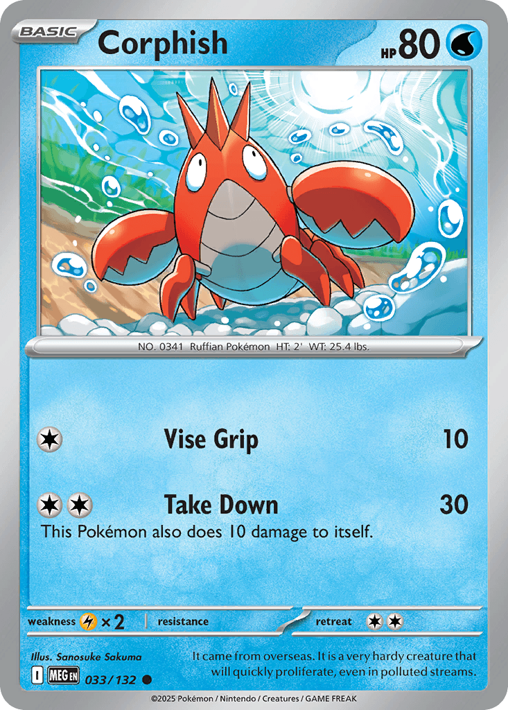 Corphish (Mega Evolution) #33 card art