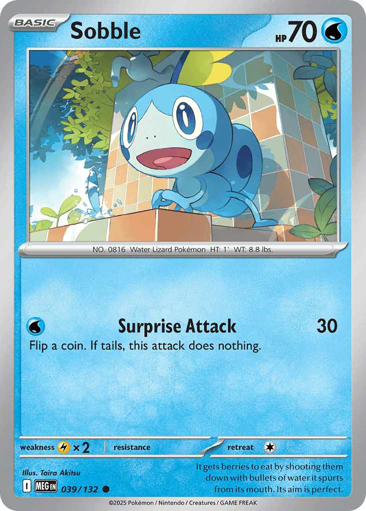 Sobble (Mega Evolution) #39 card art