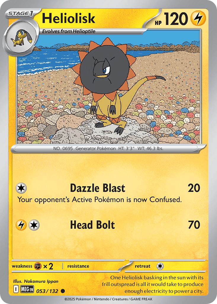 Heliolisk (Mega Evolution) #53 card art