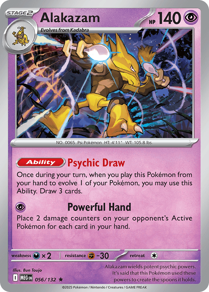 Alakazam (Mega Evolution) #56 card art