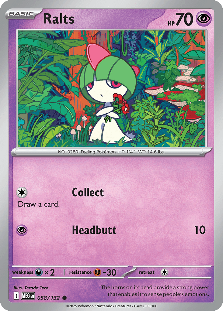 Ralts (Mega Evolution) #58 card art