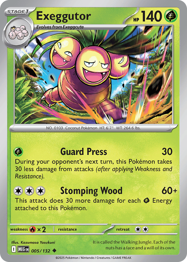Exeggutor (Mega Evolution) #5 card art
