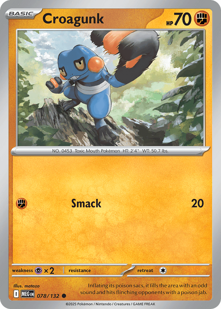 Croagunk (Mega Evolution) #78 card art
