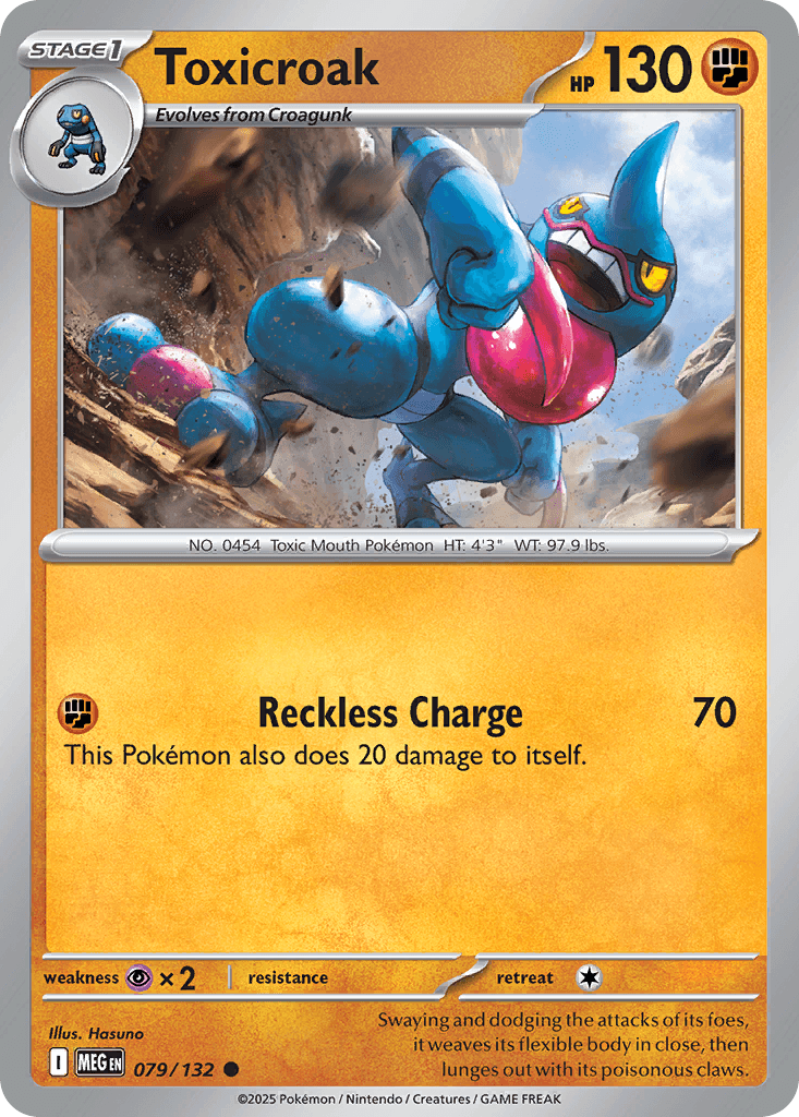 Toxicroak (Mega Evolution) #79 card art